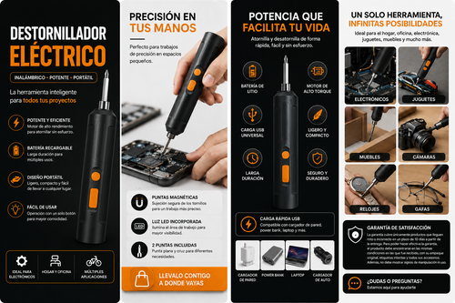 Destornillador Eléctrico Inalámbrico