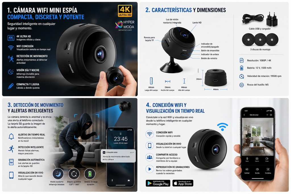 Mini Cámara WiFi
