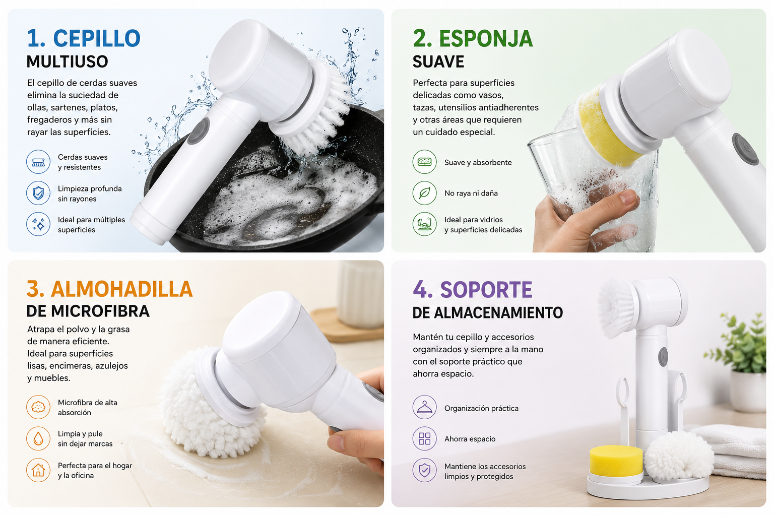 Información completa del Cepillo Mágico Spin Brush